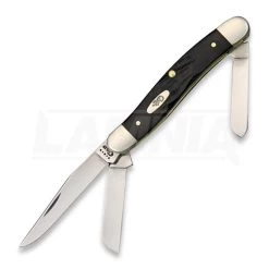 Case Cutlery Medium Stockman Rough Black Pocket Knife 18222