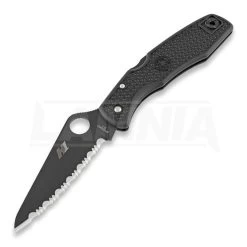 Spyderco Pacific Salt Folding Knife, Spyderedge, Black C91SBBK