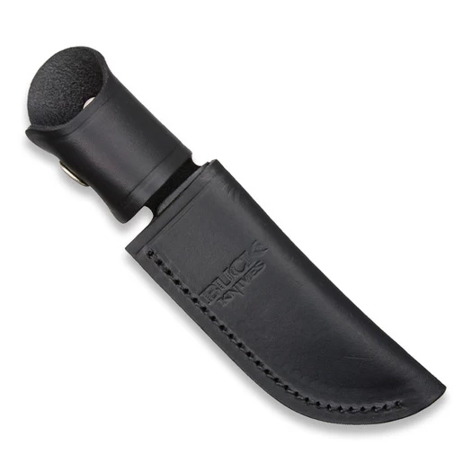 Buck Belt Sheath Black Leather 103S