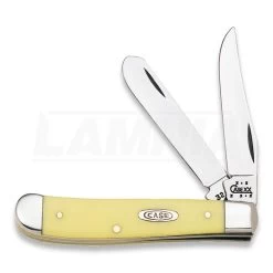 Case Cutlery Mini Trapper Yellow Pocket Knife 00029