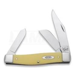 Case Cutlery Large Stockman Yellow Pocket Knife 00203