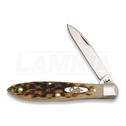 Case Cutlery Teardrop Jack Amber Bone Pocket Knife 246