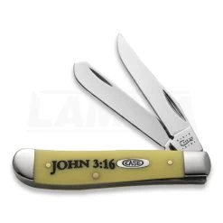 Case Cutlery John 3:16 Mini Trapper Pocket Knife 8850