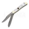 Hen & Rooster Damascus Trapper Pocket Knife, 3 1/2"