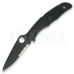 Spyderco Endura 4 Folding Knife, FRN, Black, Combo Edge C10PSBBK