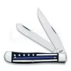 Case Cutlery Blue Line Trapper Bone Pocket Knife 06567