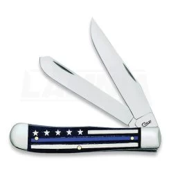Case Cutlery Blue Line Trapper Bone Pocket Knife 06567