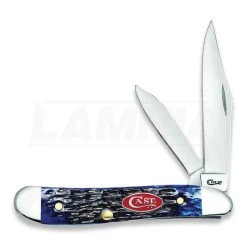 Case Cutlery Peanut Navy Blue Bone Pocket Knife 07314