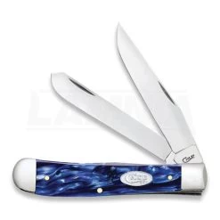 Case Cutlery Trapper Sparxx Blue Kirinite Pocket Knife 23431