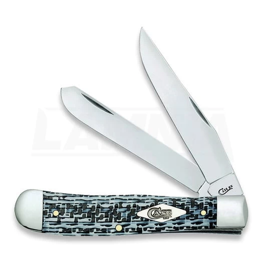 Case Cutlery Trapper Black/White CF Pocket Knife 38920