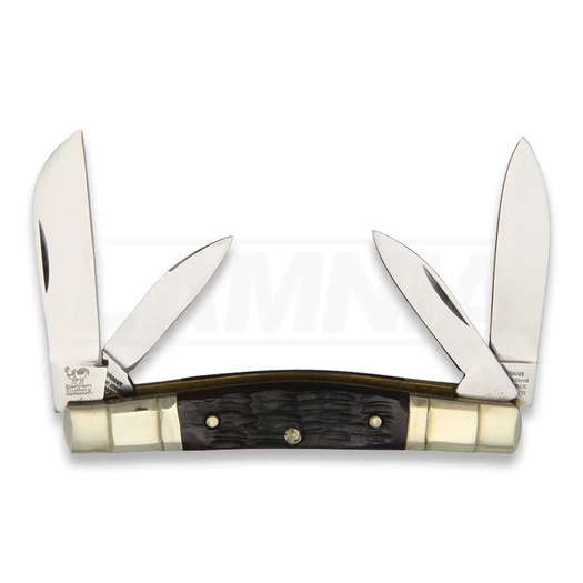 Hen & Rooster Congress Brown Pick Bone Folding Knife