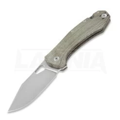 GiantMouse ACE Grand Green Canvas Micarta Folding Knife