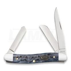 Case Cutlery Gray Bone Standard Jig Medium Stockman Pocket Knife 23112