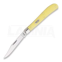 Case Cutlery Slimline Trapper Yellow Pocket Knife 031
