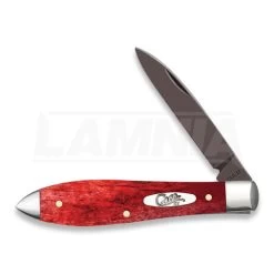 Case Cutlery Teardrop PVD Red Bone Pocket Knife 10894