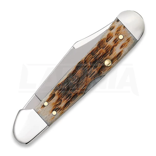 Case Cutlery Mini Copperlock Amber Bone Pocket Knife 133 - Image 3