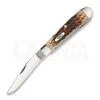 Case Cutlery Trapper Amber Bone Pocket Knife 164