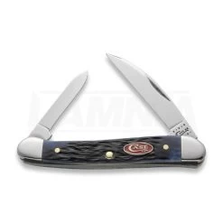 Case Cutlery Mini Copperhead Navy Blue Bone Pocket Knife 7062