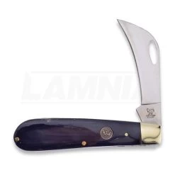 Hen & Rooster Hawkbill Buffalo Horn Folding Knife